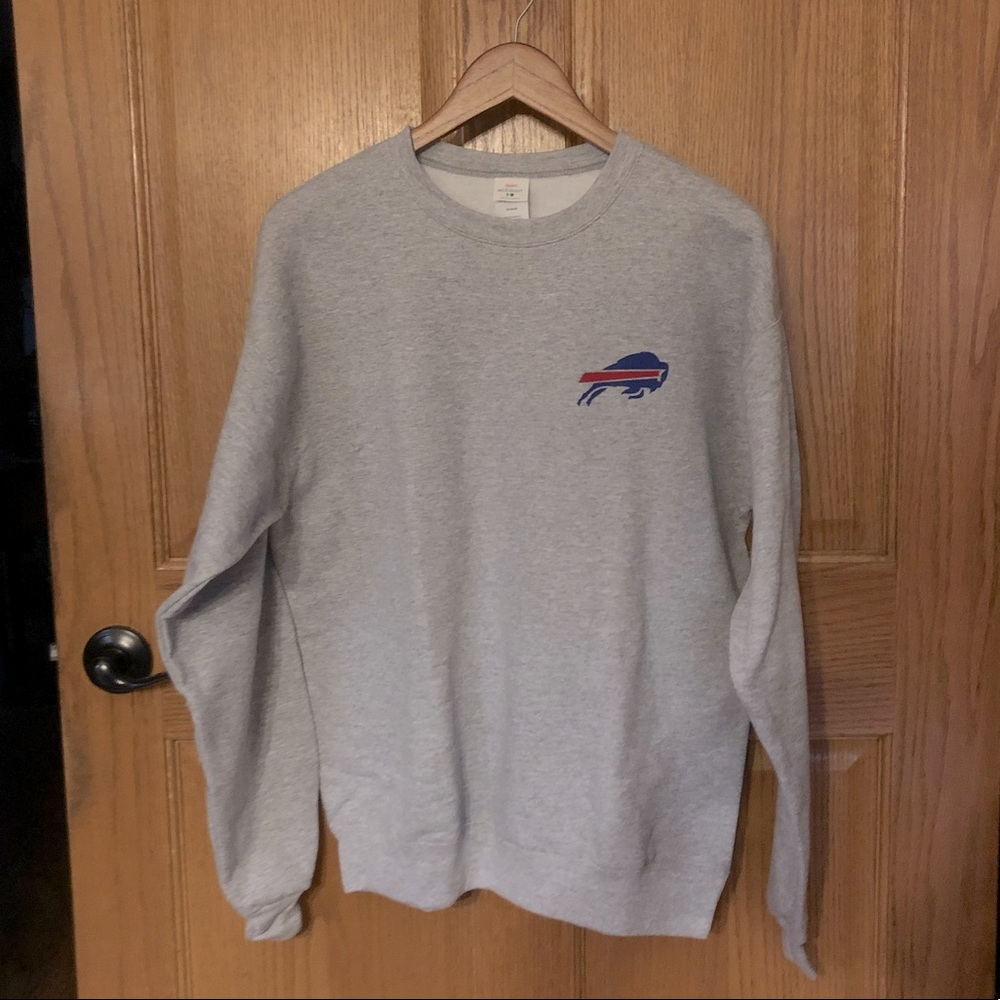 Buffalo Bills Gray Long Sleeve Crewneck